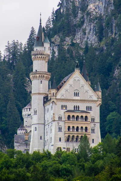 Hohenschwangau Germany July 2021 Neuschwanstein Castle Built Order King Ludwig —  Fotos de Stock