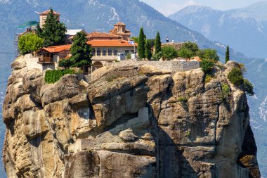 Kalambaka, Greece, July 23, 2022.The Monastery of Aga Triada. Meteora.