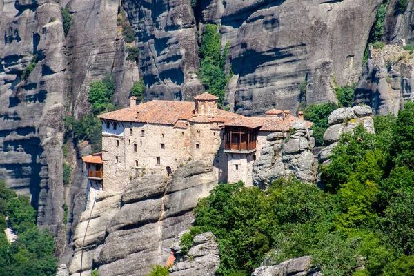 Kalambaka Greece July 2022 Monastery Aga Triada Meteora —  Fotos de Stock