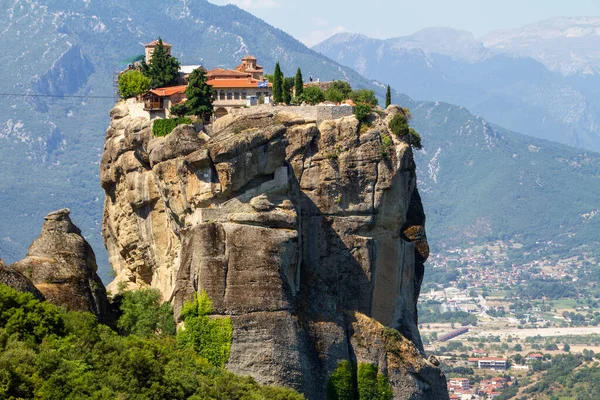 Kalambaka, Greece, July 23, 2022.The Monastery of Aga Triada. Meteora