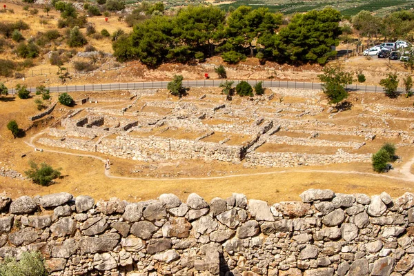 Mycenae Grecia Julio 2022 Mycenae Una Antigua Ciudad Noreste Llanura —  Fotos de Stock