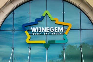 Wijnegem, Belçika, 27 Eylül 2022. Wijnegem Dükkanı Eat fun, Antwerp, Belçika yakınlarındaki Wijnegem 'de bir alışveriş merkezidir..