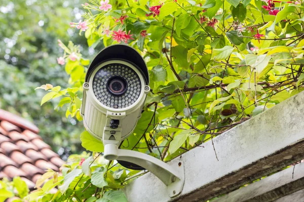 Cámara Cctv Pared Blanca — Foto de Stock