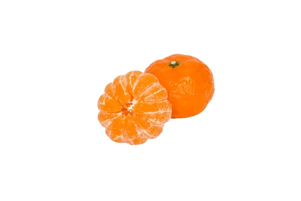 Tangerinas Fruta Fundo Branco — Fotografia de Stock