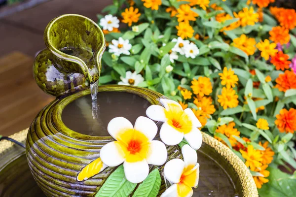 Water Pots Fountain Garden Stock Picture