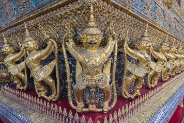Wat Phra Kaew 'den Garuda Bangkok, Tayland.