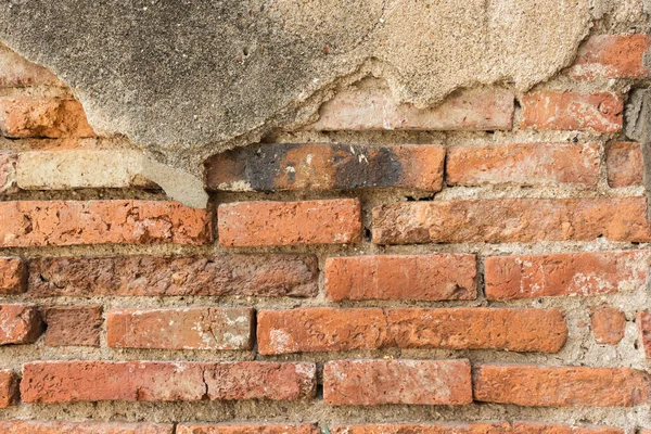 Oude Bakstenen Muur Gebruiken Voor Achtergrond — Stockfoto