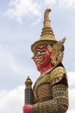 Wat Phra Kaew, Bangkok, Tayland 'da Dev Durak.