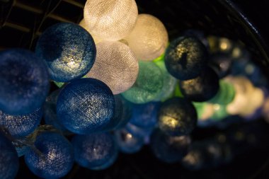 Renkli ampullerin soyut, yumuşaklığı.