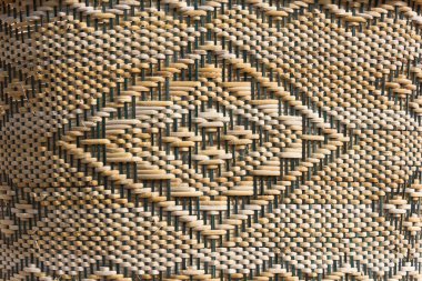 Eski sepetin yakın dokusu.