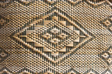 Eski sepetin yakın dokusu.