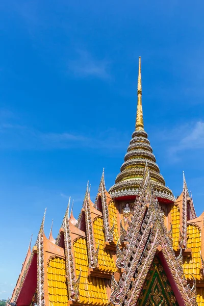 Arquitetura Templo Tailandês Wat Thum Sua Província Kanchanaburi Tailândia — Fotografia de Stock