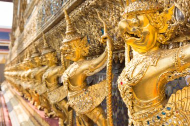 Garuda of Wat Phra Kaew, Bangkok akşamı.