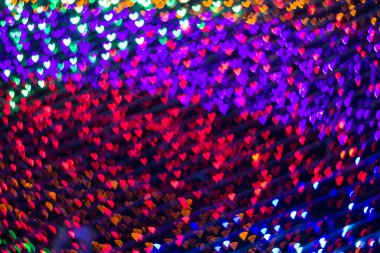 Renkli bokeh arkaplan, Sevgililer Günü geçmişi.