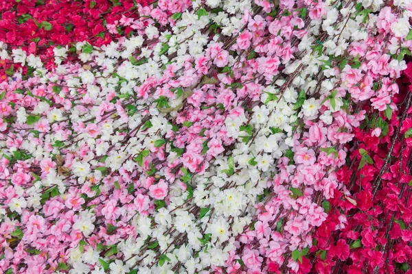 Krásné Umělé Květiny Pozadí — Stock fotografie