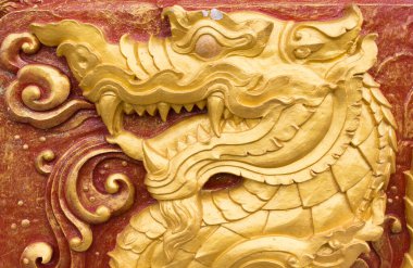 Çin burcu, Wat Ban Rai 'de Büyük Yılan Yılı Heykeli, Nakhon Ratchasima, Tayland.