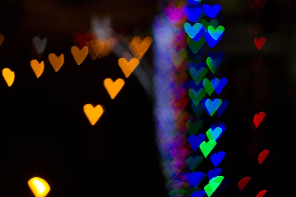 Colorato Sfondo Bokeh San Valentino Sfondo — Foto Stock