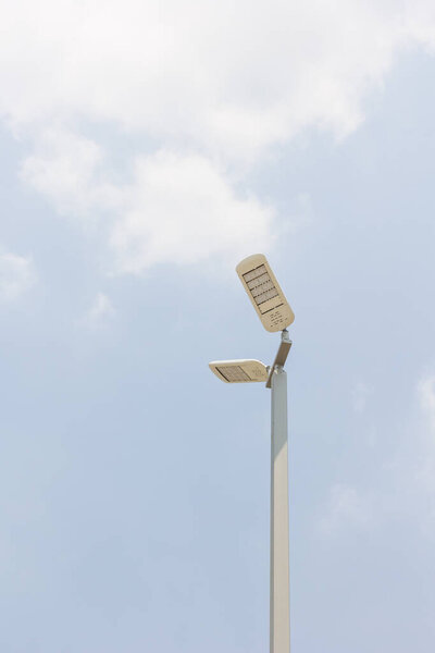 LED street lamps with energy-saving technology.