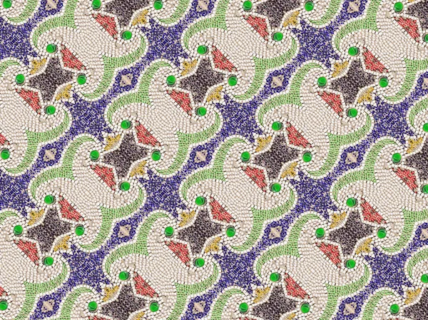 Zökkenőmentes Mozaik Csempe Minta Modern Stílusos Textúra — Stock Fotó