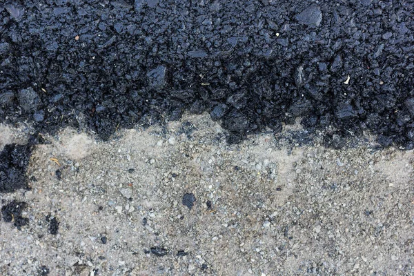 Yüzeyi kapatın Yeni bir asfalt yolu.