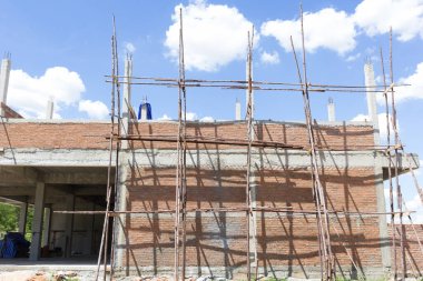 Şantiye gökyüzü arka plan.