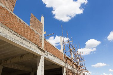 Şantiye gökyüzü arka plan.