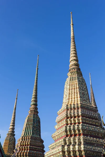 Wat Pho Wat Phra Chetuphon Templo Buda Reclinado Bangkok Tailândia — Fotografia de Stock