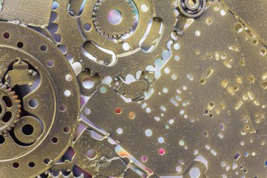 Çelik taban tabakasının dokusunu kapat.