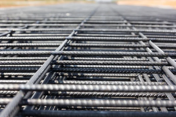 Fio Ferro Para Estrutura Base Uso Construção Estradas — Fotografia de Stock