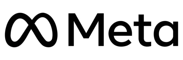 Facebook Neues Logo Meta Umbenennen Editorial Vektor Logo Isoliert Auf — Stockvektor