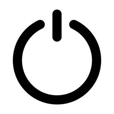 Simge açma kapama düğmesi. Vektör illüstrasyonu beyaz arkaplanda izole edildi