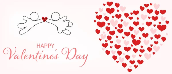 Happy Valentine Day Background — стоковый вектор