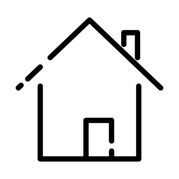 Property Line Icon Vector Illustration — Image vectorielle