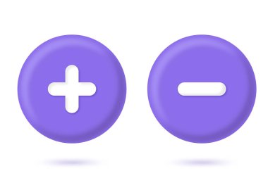 Artı ve eksi düğmesi