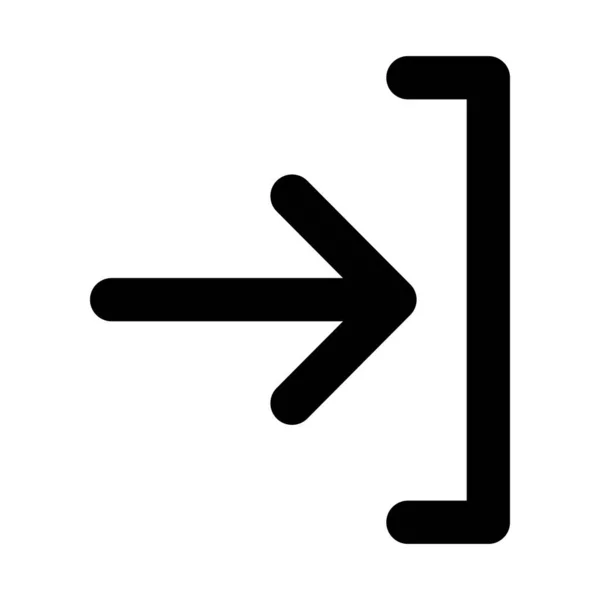 Ikon Vektor Log Masuk Simbol Untuk Desain Website Logo Aplikasi - Stok Vektor