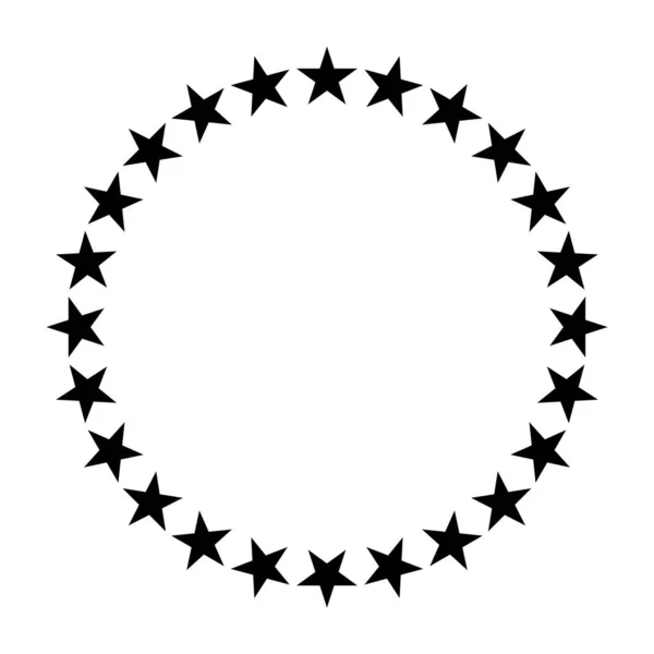 Star Ikone Der Europaflagge — Stockvektor