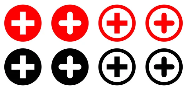 First Aid Medical Icons Set — Stock Vector