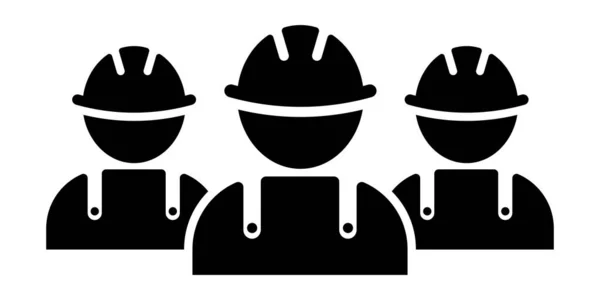 Ícone Vetor Trabalhador Construção —  Vetores de Stock