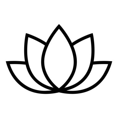 Lotus çizgisi vektör simgesi