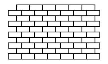 Tuğla çizgisi simgeleri. Web ve mobil uygulama için tasarım