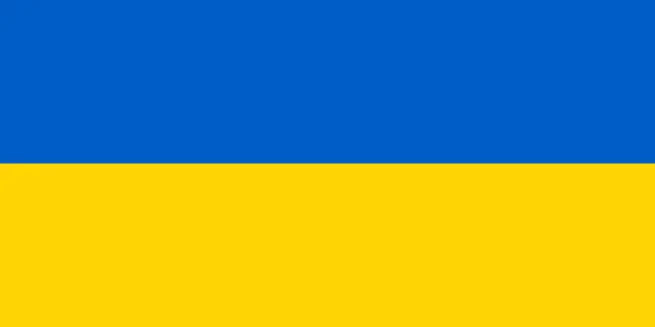 Прапор України Вільна Незалежна Країна Європі Приклад Вектора — стоковий вектор