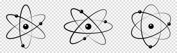 Ensemble Icône Atome — Image vectorielle