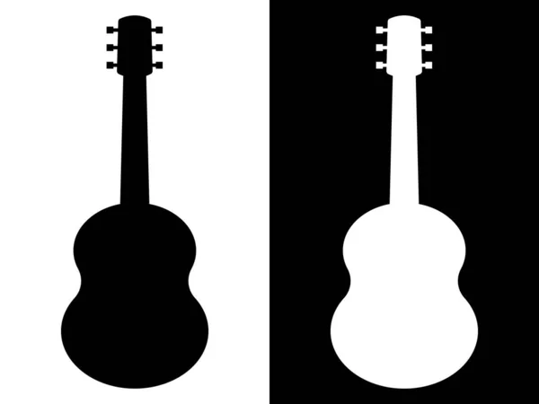 Set Guitar Silhouette — Stock Vector