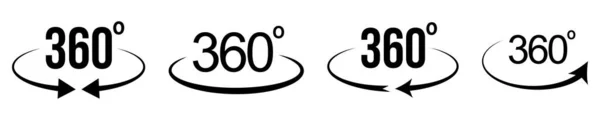 Winkel 360 Grad Symbol — Stockvektor