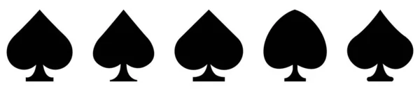 Conjunto Ícones Spade Símbolo Para Design Site Logotipo Aplicativo Ilustração —  Vetores de Stock