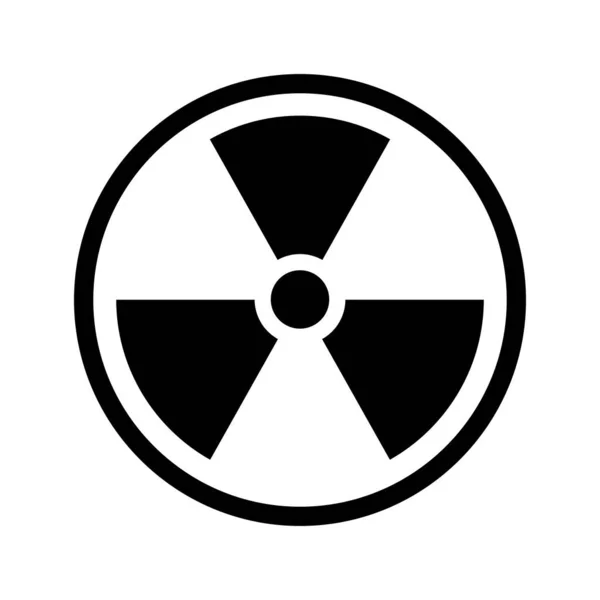 Radiation Icon Vector Illustration Isolated White Background — Stock Vector