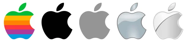 Еволюція Логотипів Apple — стоковий вектор