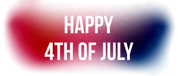 Feliz Banner Dia Independência Julho — Vetor de Stock