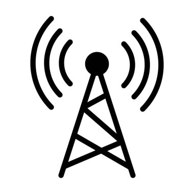 Kule sinyal vektörü simgesi