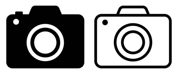 Photo Camera Vector Icons — Stockový vektor